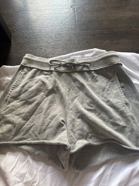 Women's Grey Drawstring Lounge Shorts